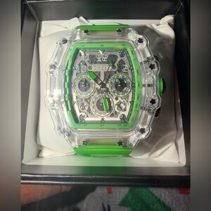 Ativa Green and White Accessory Watch